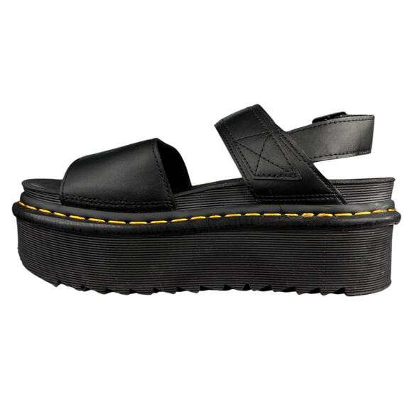 Dr. Martens Women’s Voss Quad Black Platform Sandals Size US 8 - Picture 2 of 11